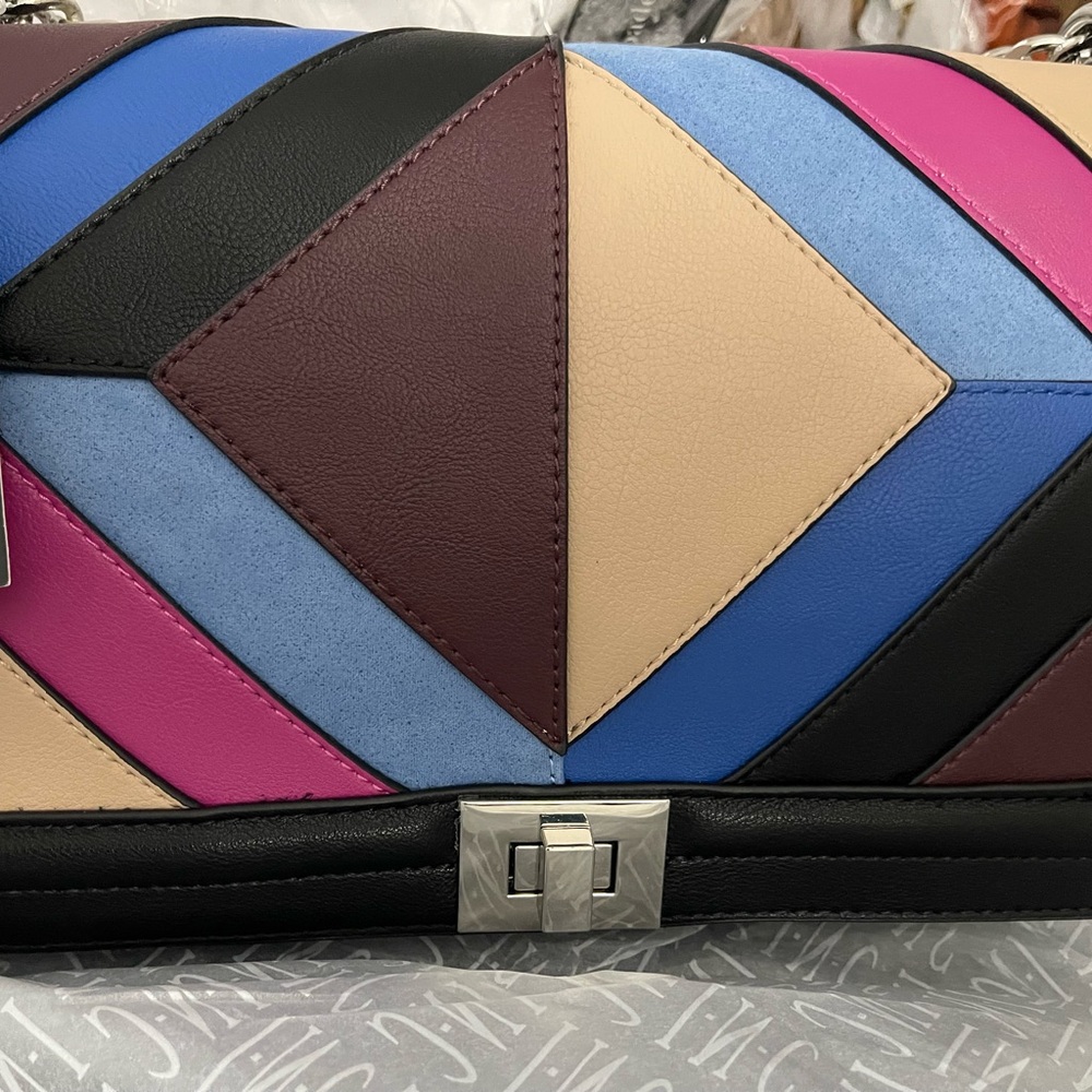 Colorful Patchwork Chain Bag - Picture 2 of 3